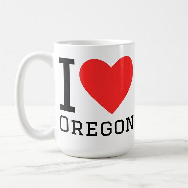 Taza De Café Amo Oregon (Izquierda)