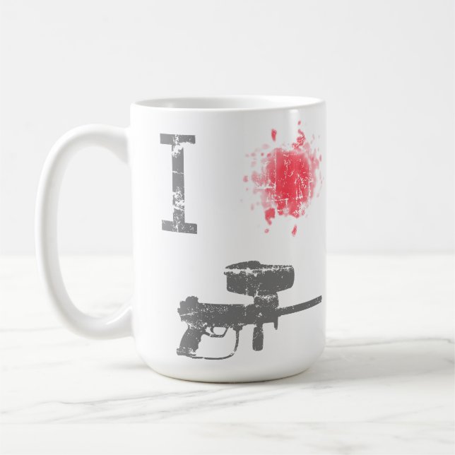 Taza De Café Amo Paintballing (Izquierda)