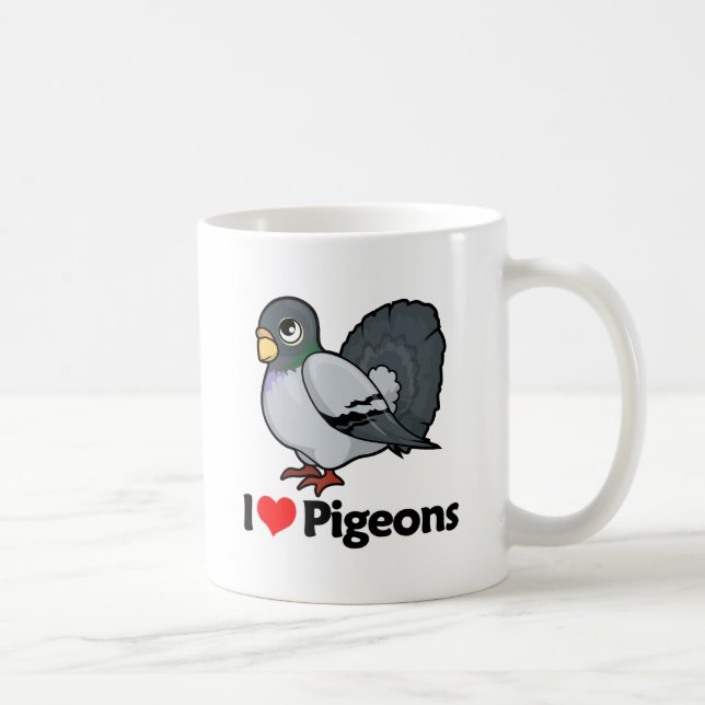 Taza De Café Amo palomas (Derecha)