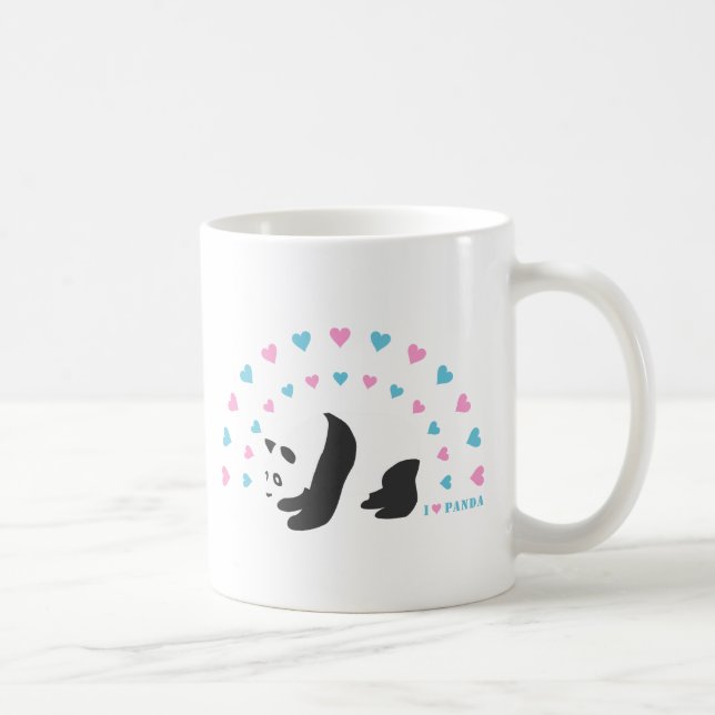 Taza De Café Amo Panda (Derecha)