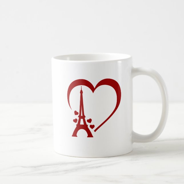 Taza De Café Amo París, París romántico inspirado en los viajes (Derecha)