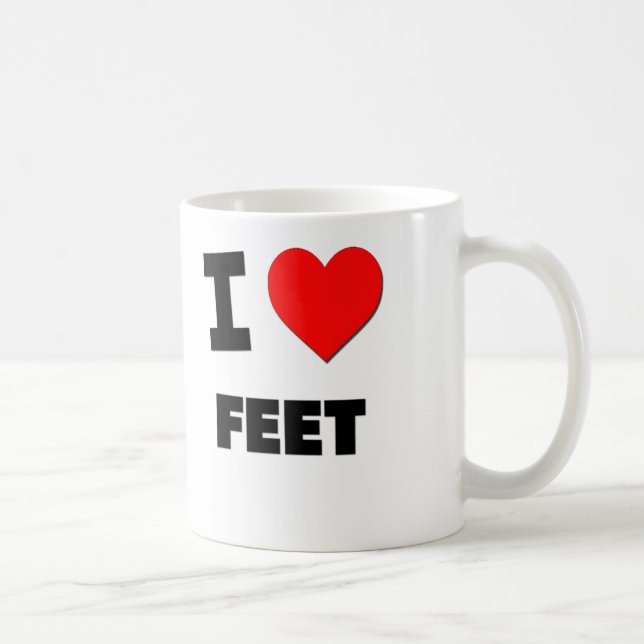 Taza De Café Amo pies (Derecha)