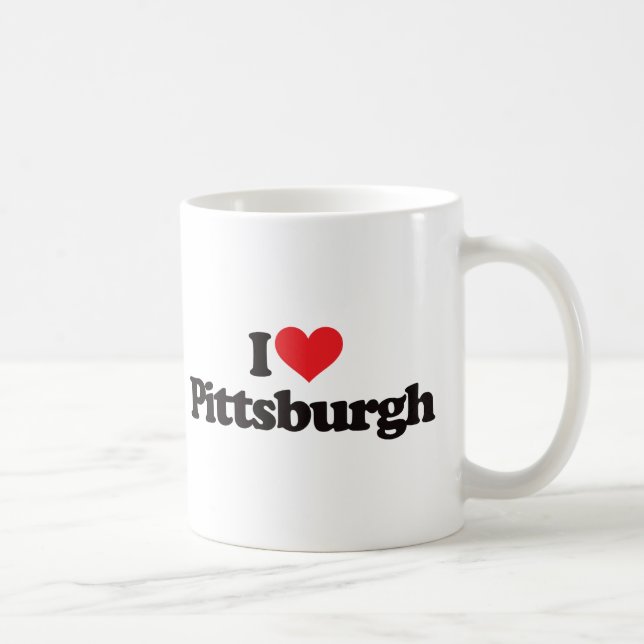 Taza De Café Amo Pittsburgh (Derecha)