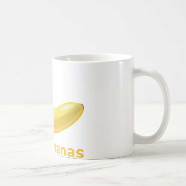 Taza De Café Amo plátanos (Derecha)