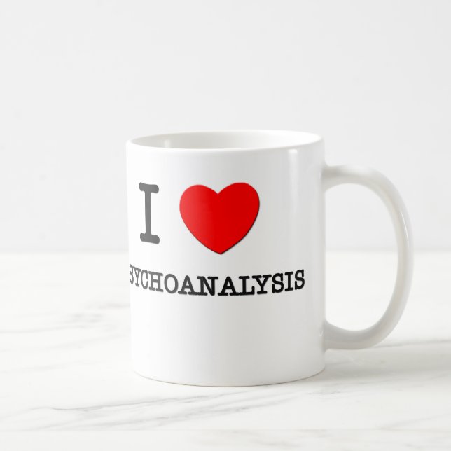 Taza De Café Amo psicoanálisis (Derecha)