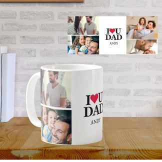 Taza De Café Amo que se fabrica cada día - Personalizado Foto M