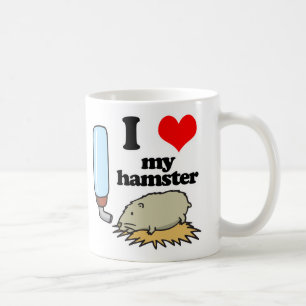 Taza De Café Amo (Quiero) a Mi Hámster