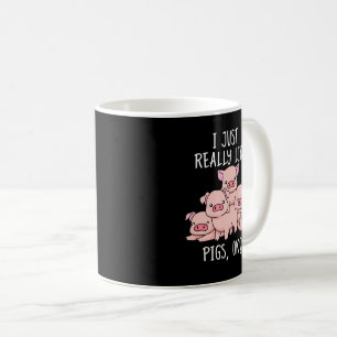 Taza De Café Amo Regalo de cerdo Mujeres Regalos de cerdo Swine