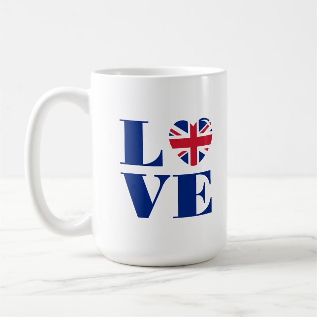 Taza De Café Amo Reino Unido (Izquierda)