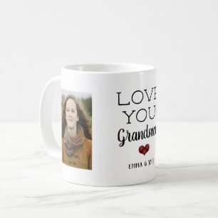 Taza De Café Amo Rústico Tu Abuela Personalizado Foto Mug