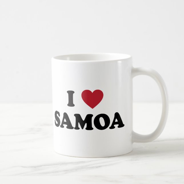 Taza De Café Amo Samoa (Derecha)
