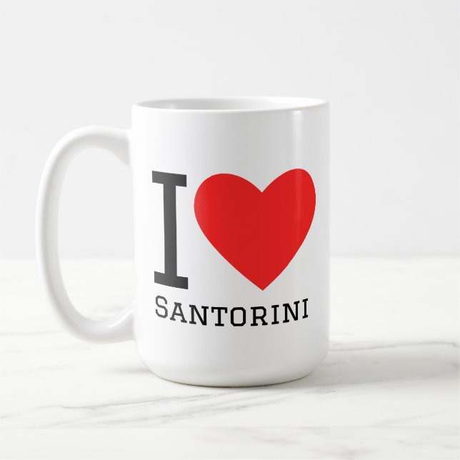 Taza De Café Amo santorini  (Izquierda)