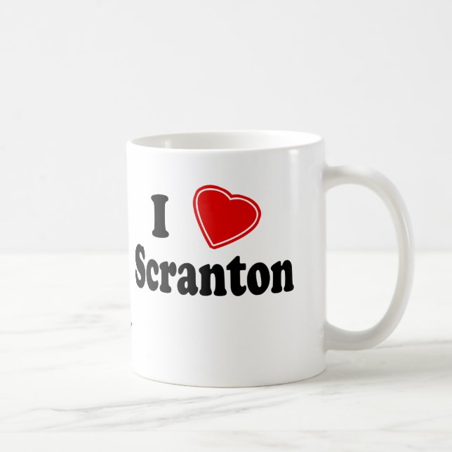 Taza De Café Amo Scranton (Derecha)