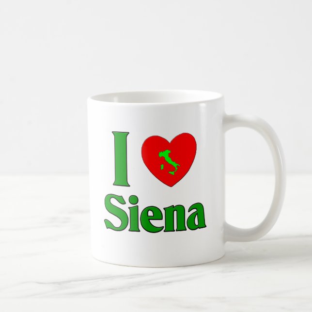 Taza De Café Amo Siena Italia (Derecha)