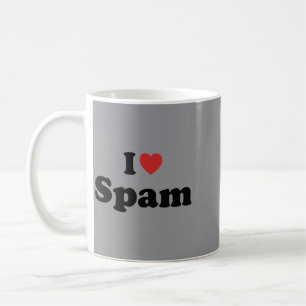 Taza De Café Amo Spam Humor Divertido Retro