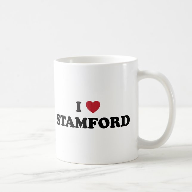 Taza De Café Amo Stamford Connecticut (Derecha)