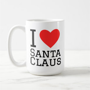 Taza De Café Amo Sticker de Santa Claus