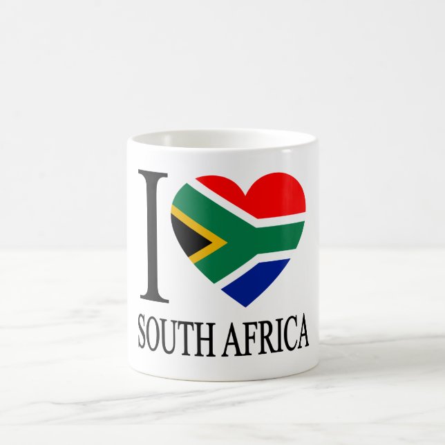 Taza De Café Amo Sudáfrica (Centro)