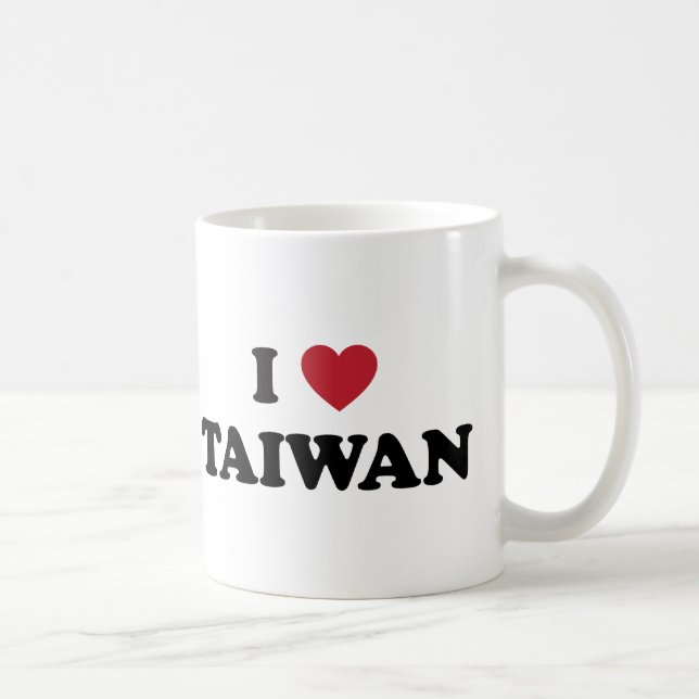 Taza De Café Amo Taiwán (Derecha)
