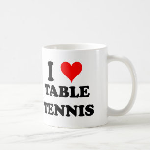 Taza De Café Amo tenis de mesa