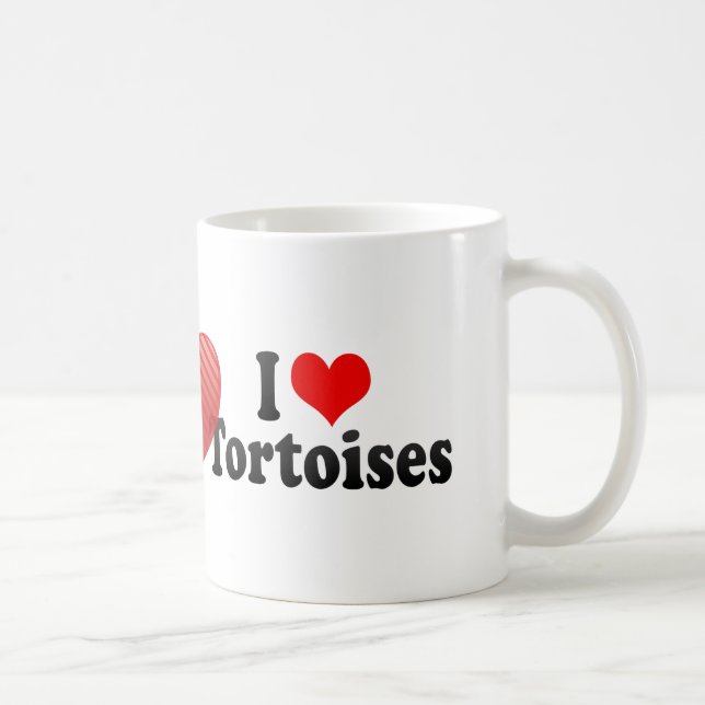 Taza De Café Amo tortugas (Derecha)