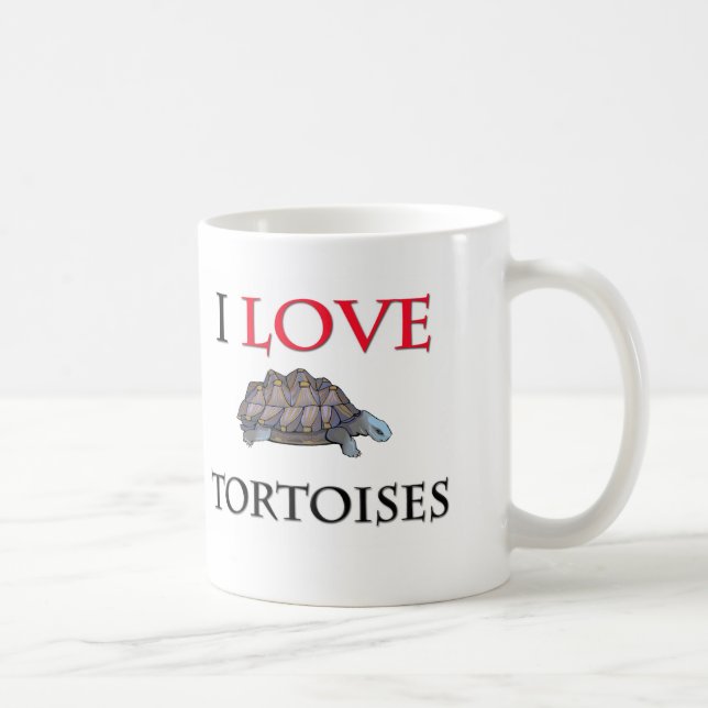 Taza De Café Amo tortugas (Derecha)