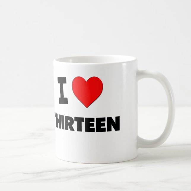 Taza De Café Amo trece (Derecha)
