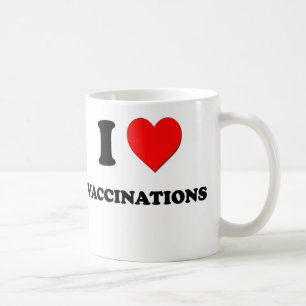 Taza De Café Amo vacunaciones