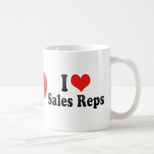 Taza De Café Amo viajantes de las ventas (Derecha)