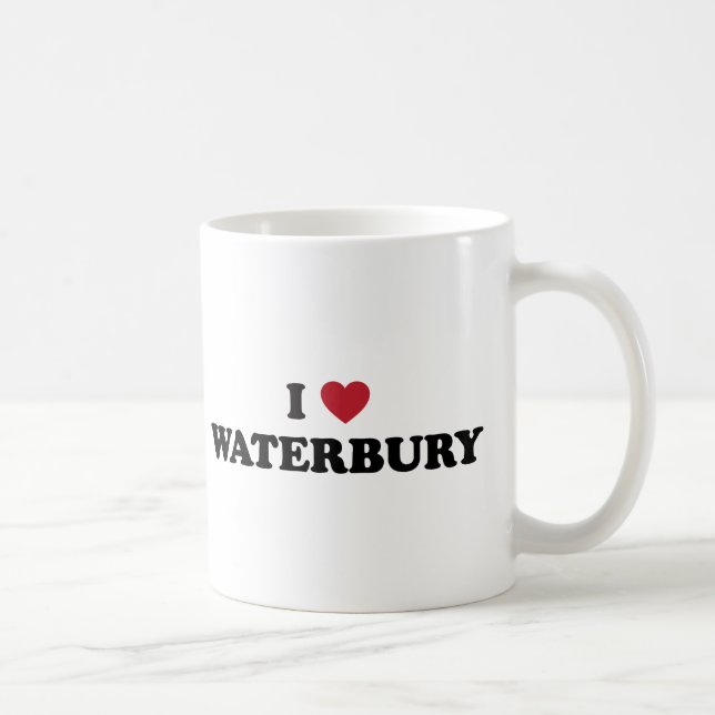 Taza De Café Amo Waterbury Connecticut (Derecha)
