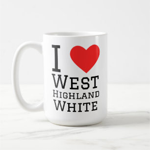 Taza De Café Amo west highland blanco