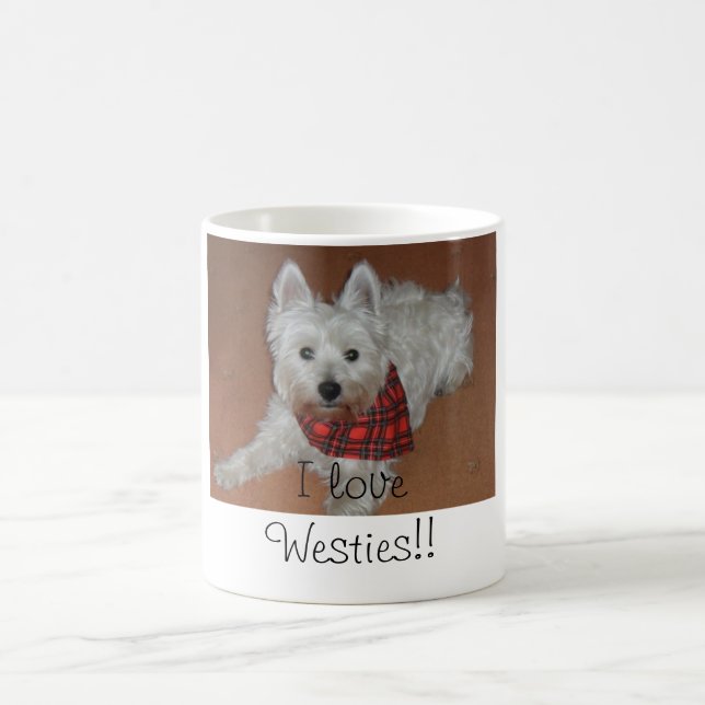 Taza De Café ¡Amo Westies! (Centro)