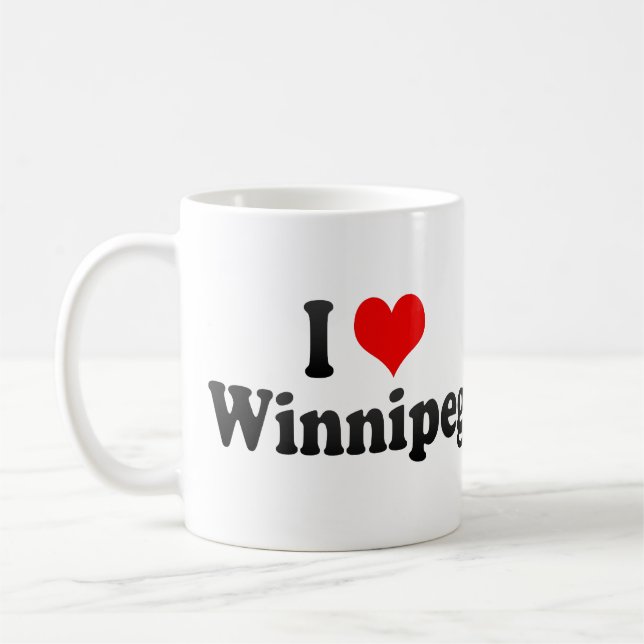 Taza De Café Amo Winnipeg, Canadá (Izquierda)