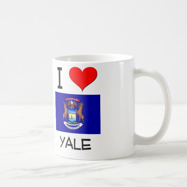 Taza De Café Amo Yale Michigan (Derecha)