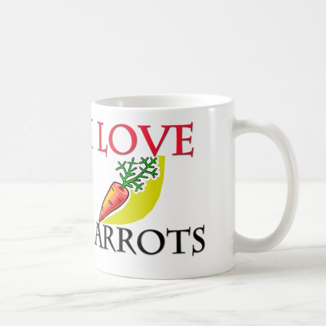 Taza De Café Amo zanahorias (Derecha)