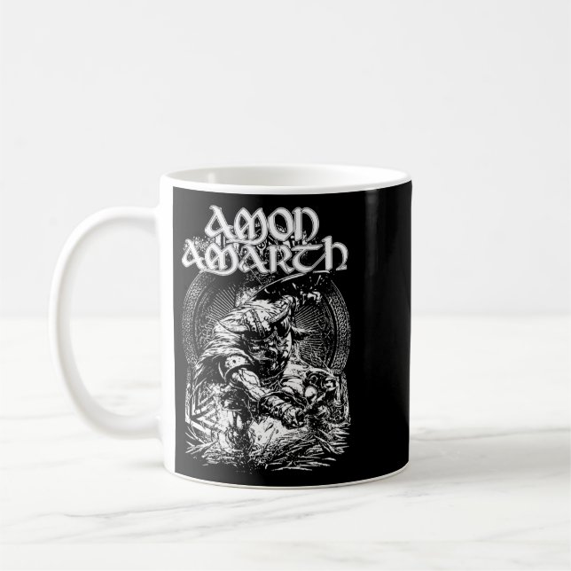 Taza De Café Amon Amarth Fan Art Tribute Design (Izquierda)