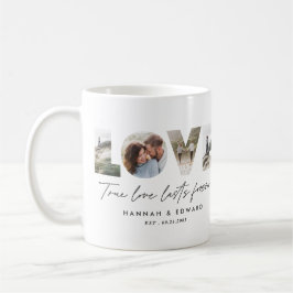Taza De Café Amor 4 foto moderna regalo personalizado mínimo