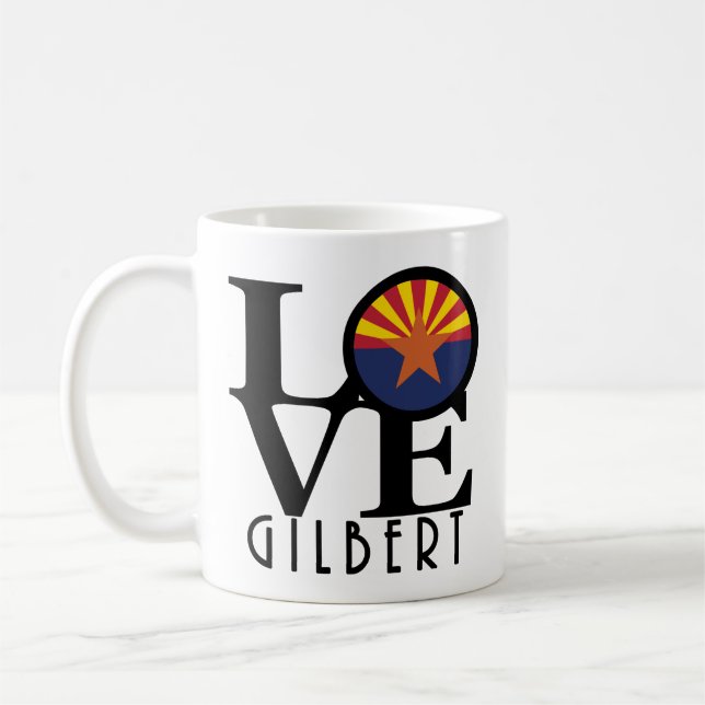 Taza De Café AMOR a Gilbert Arizona 11oz (Izquierda)