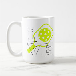 Taza De Café Amor a la pelota de futbol - Diseño de remo y bola