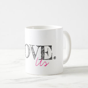 Taza De Café AMOR A LA TIPOgrafía Moderna Estadounidense Pareja