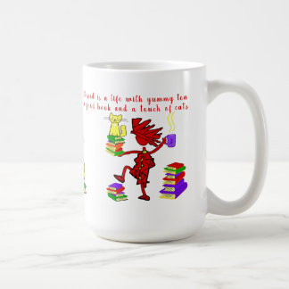 Taza De Café Amor a los libros Tea Cats Café Mug