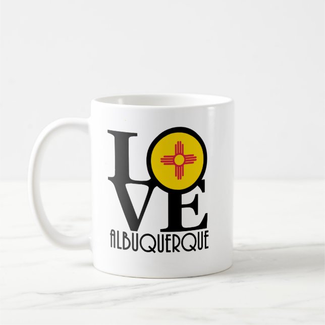 Taza De Café AMOR Albuquerque NM 11oz (Izquierda)