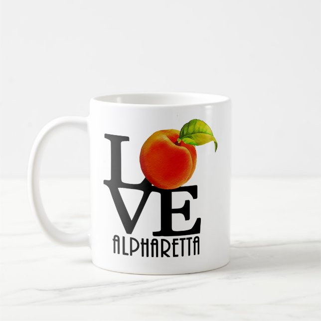 Taza De Café AMOR Alpharetta Georgia 11oz (Izquierda)