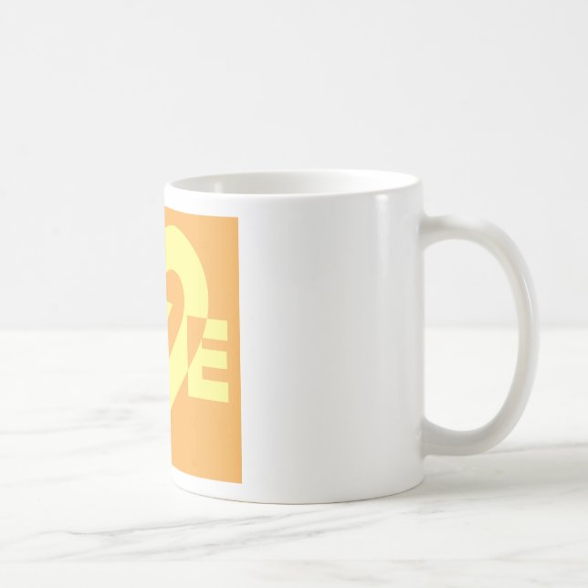 Taza De Café Amor Amarillo en Naranja (Derecha)
