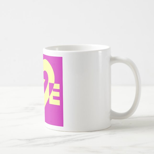 Taza De Café Amor Amarillo en Púrpura (Derecha)