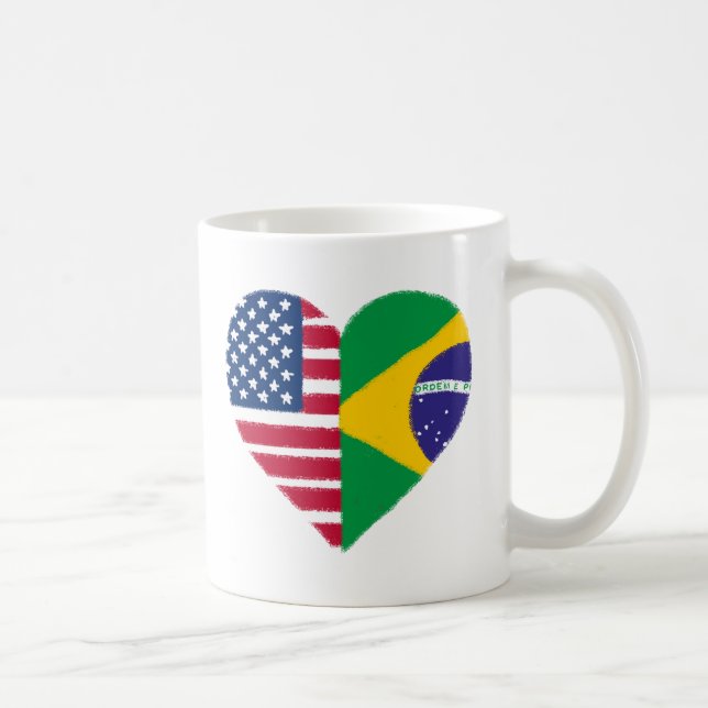 Taza De Café Amor Americano Brasileño (Derecha)
