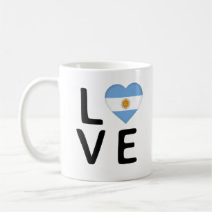 Taza De Café Amor - Bandera Argentina
