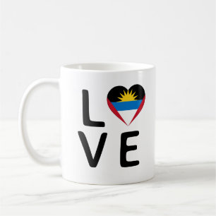 Taza De Café Amor - Bandera de Antigua y Barbuda