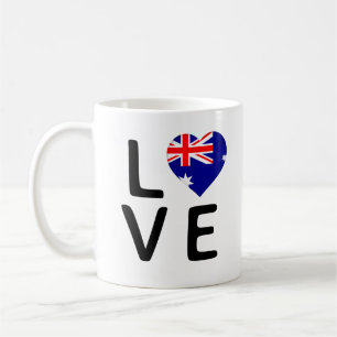 Taza De Café Amor - Bandera de Australia