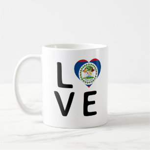 Taza De Café Amor - Bandera de Belice